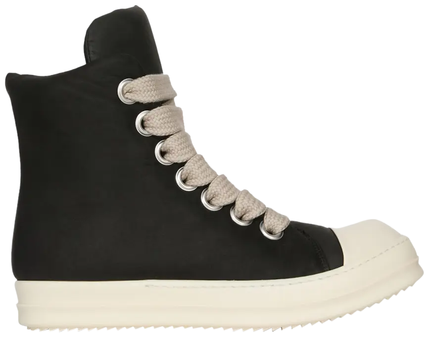 HIGH TOP RICKS - BLACK JUMBO LACE