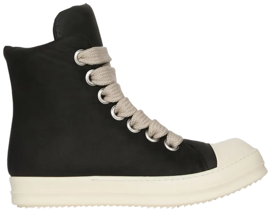 HIGH TOP RICKS - BLACK JUMBO LACE