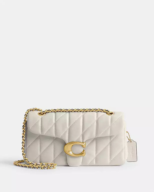 "C" TABBY BAG- WHITE